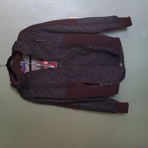 Unisex LMB hoodie with quilted pockets. 1 size M, and 1 size L